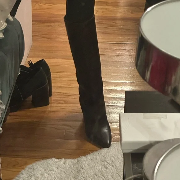 Clergerie Rare purple brown leather boots - Picture 5 of 9